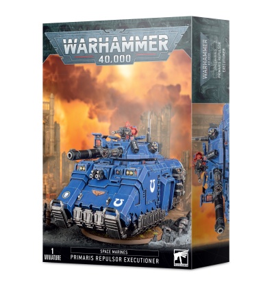 Caixa de miniatura Warhammer 40,000 Primaris Repulsor Executioner azul