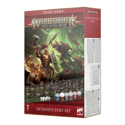 Caixa de jogo Warhammer Age of Sigmar INTRODUCTORY SET com miniaturas e tintas