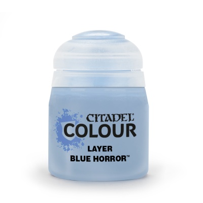 Small blue Citadel Colour paint pot with frosted cap