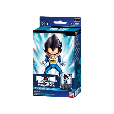 Caixa Dragon Ball Card Game Fusion Works com personagem Vegeta