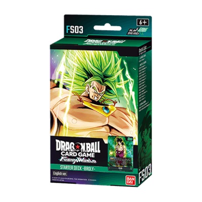Caixa Starter Deck Broly Dragon Ball Card Game verde