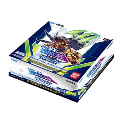 Caixa do jogo de cartas Digimon Card Game Next Adventure