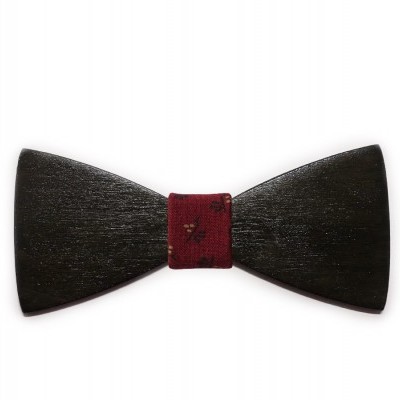 Plain black bow-ties
