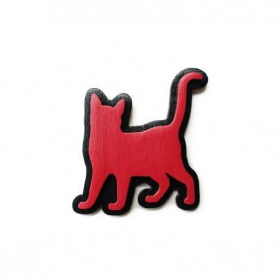 Standing cat pin