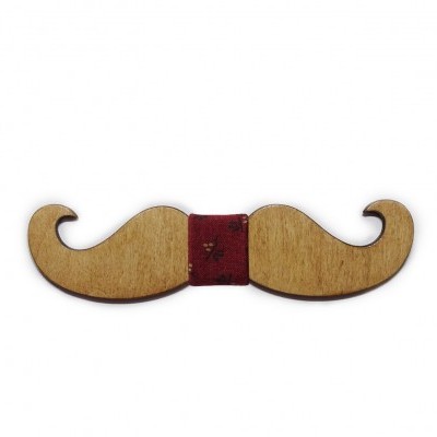 Caramel moustache bow-ties