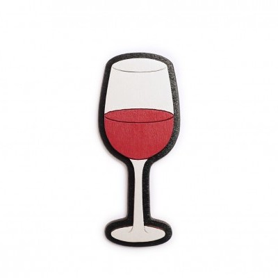 Wine glass pin