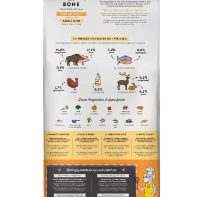 Saco de ração para cães HARPER AND BONE Wild Mountain sem cereais