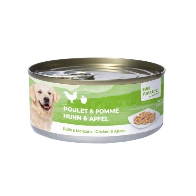Lata de comida para cães Bubi Nature sabor frango e maçã