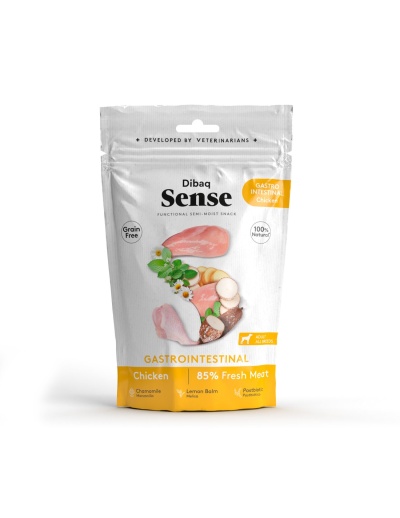 Pacote de snack para cães Dibaq Sense Gastrointestinal Chicken 85% Fresh Meat
