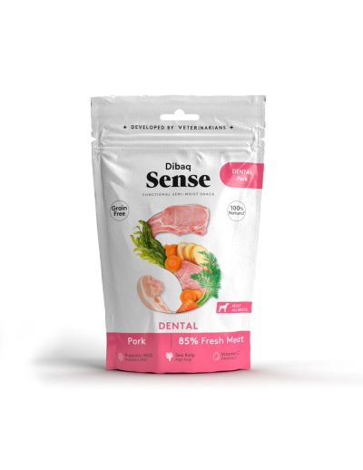 Embalagem de snack semi-húmido para cães sabor porco