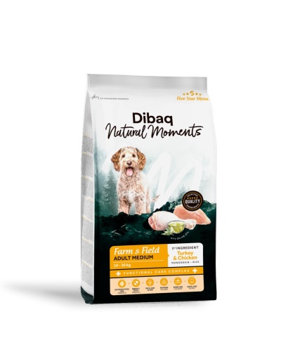 Embalagem de ração para cães Dibaq Natural Moments Adult Medium