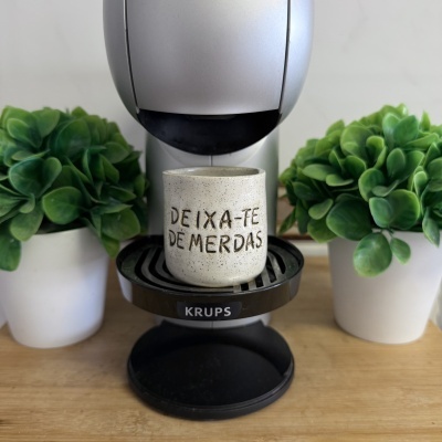 MINI&#x20;Copinho&#x20;Deixa-te&#x20;de&#x20;Merdas&#x20;-&#x20;Branco&#x20;Vintage