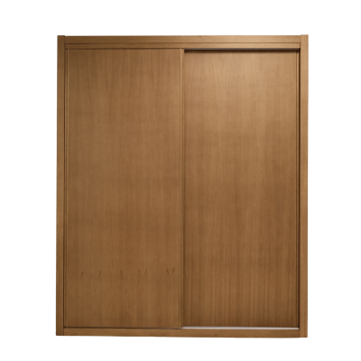 Porta de roupeiro de madeira com duas portas de correr lisas