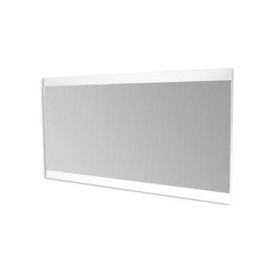 Espelho rectangular com moldura branca