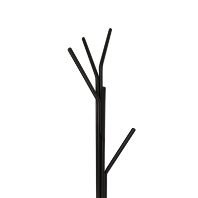 Cabideiro preto de metal com cinco ganchos