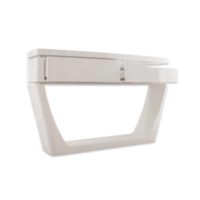 Mesa de centro branca com design moderno