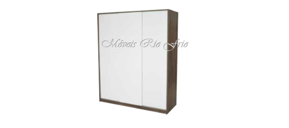 Armário branco de madeira com estrutura castanha