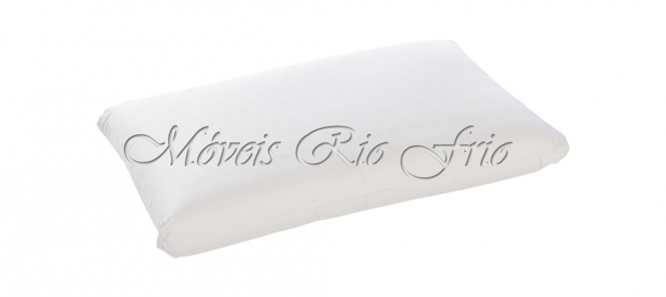 Travesseiro branco retangular simples