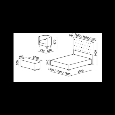 Cama&#x20;Estofada&#x20;Conjunto&#x20;Melissa