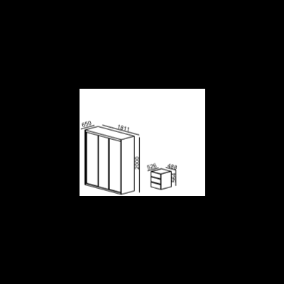 Roupeiro&#x20;3&#x20;Portas&#x20;&#x20;Linha&#x20;Universal