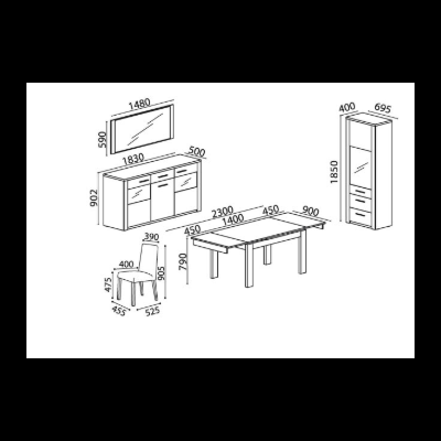 Sala&#x20;de&#x20;Jantar&#x20;Linha&#x20;Paris&#x20;I