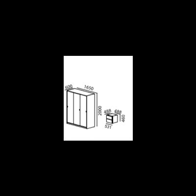 Roupeiro&#x20;3&#x20;Portas&#x20;&#x20;Linha&#x20;Madrid&#x20;I