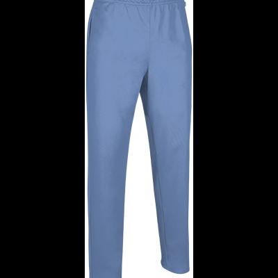 Calças esportivas azuis com cós elástico