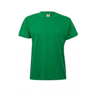 T-shirt verde de manga curta com gola redonda