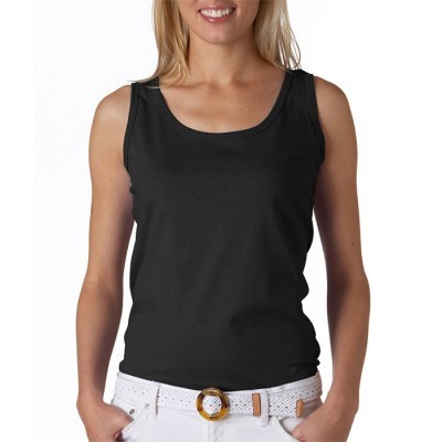 Regata preta feminina simples e lisa