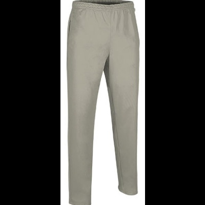 Calças cinza claro com cintura elástica