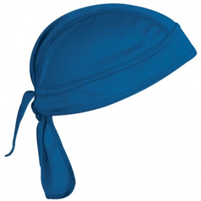Bandana azul com amarração