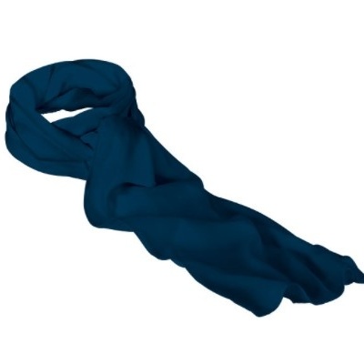 Lenço azul escuro em fundo branco