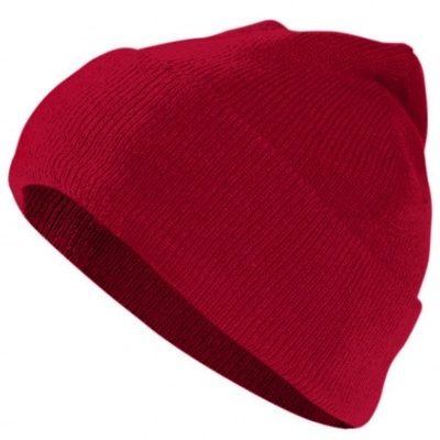 Gorro vermelho de malha simples