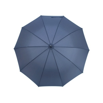 Guarda-chuva azul escuro visto de cima