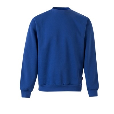 Sweatshirt azul de manga comprida vista de costas