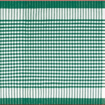Tecido xadrez verde e branco com padrão de quadrados
