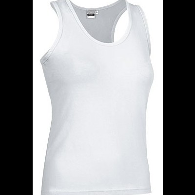 Camisola de alças branca tipo regata com etiqueta Fruit of the Loom