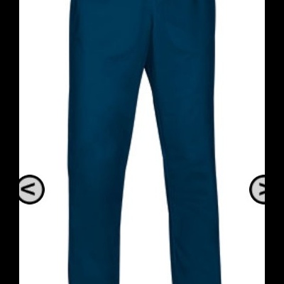 Calças desportivas azuis escuras com cintura elástica