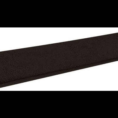 Toalha preta de microfibra enrolada