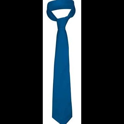 Gravata azul lisa com textura suave