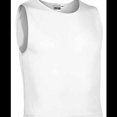Camisola de alças masculina branca simples