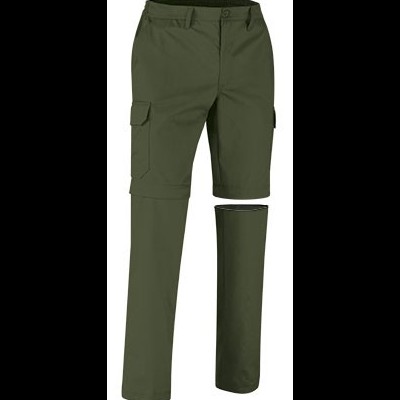 bermuda cargo verde-oliva com calças removíveis