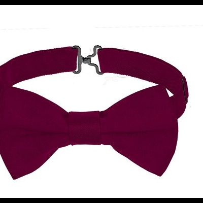 Gravata borboleta vinho com fecho metálico ajustável