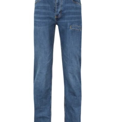 Calças de ganga azuis com bolsos