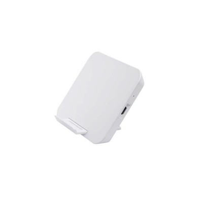 Carregador de parede branco com suporte e porta USB