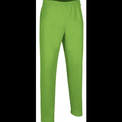Calças desportivas verdes com cós elástico e corte reto