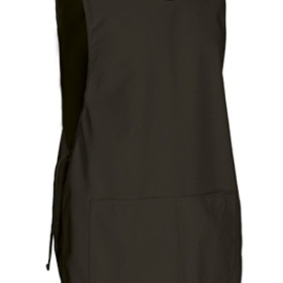 Veste preta sem mangas com bolso frontal grande