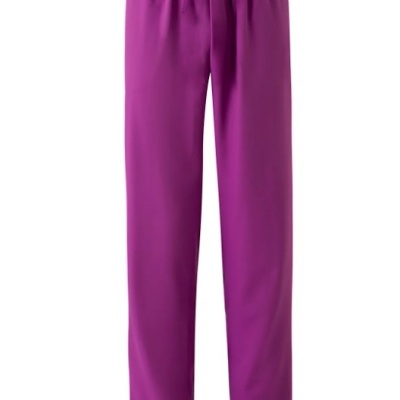 Calças femininas rosa forte com cós elástico