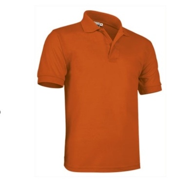 camiseta polo masculina laranja de manga curta