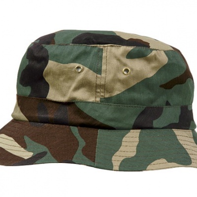 chapéu boonie camuflado verde castanho bege preto com ilhós metálicos